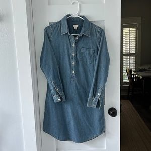 J Crew denim shirt dress